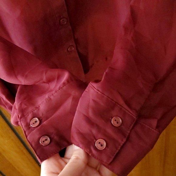 ⭐️ 3/$15 ⭐️ Sheer blouse - Picture 4 of 10